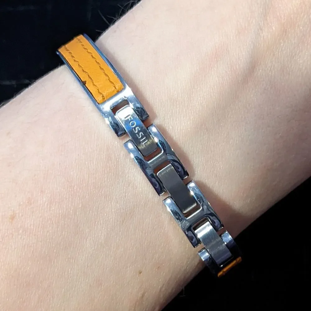 fossil bracelet watch 🧡orange🧡
